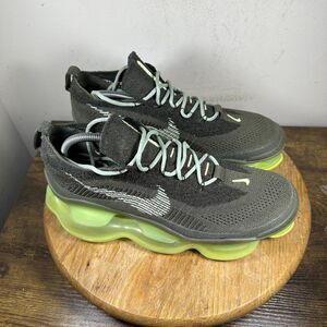Nike Air Max Scorpion Shoes Mens Size 11 Gray Volt Flyknit DJ4701-300 Sneakers